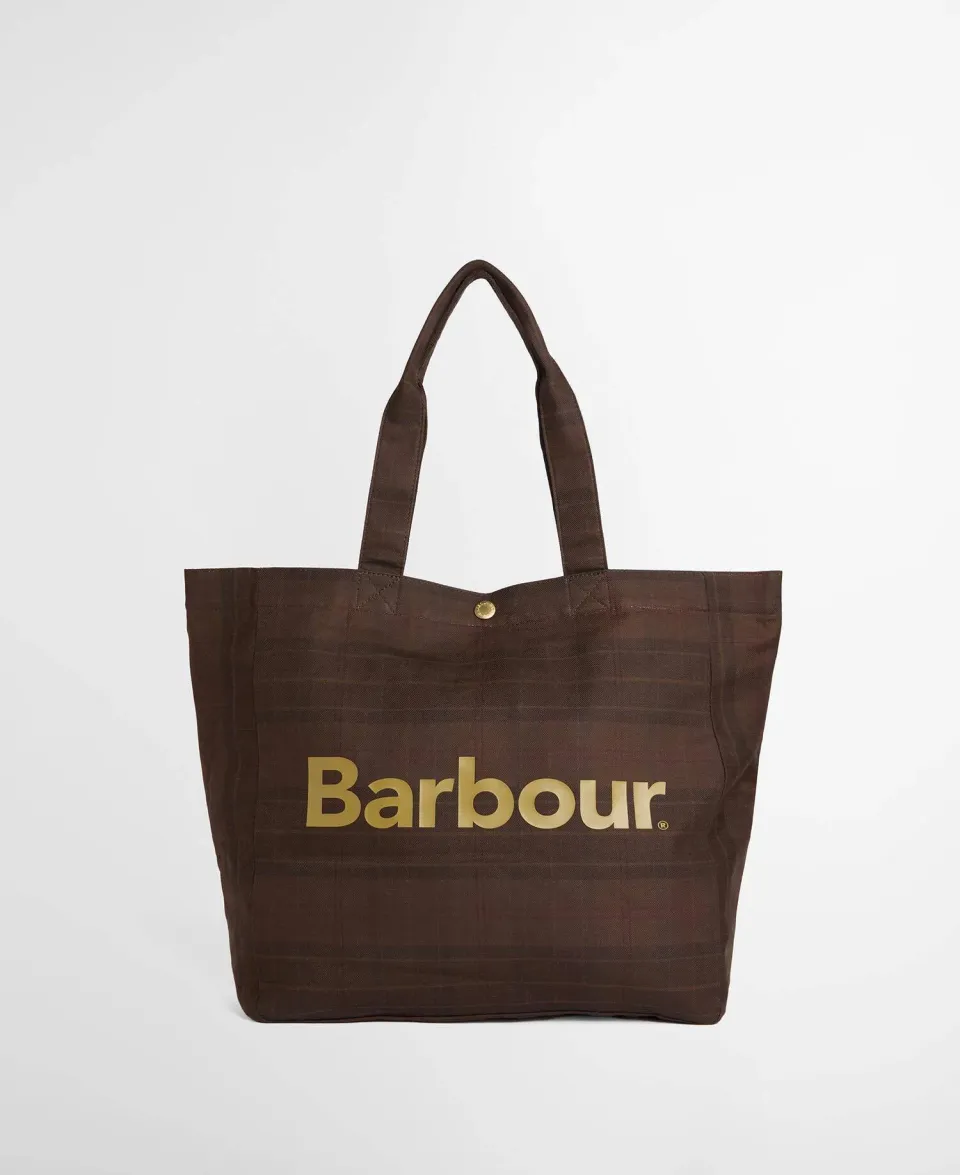 Overdyed Telfield Tartan Tote Bag