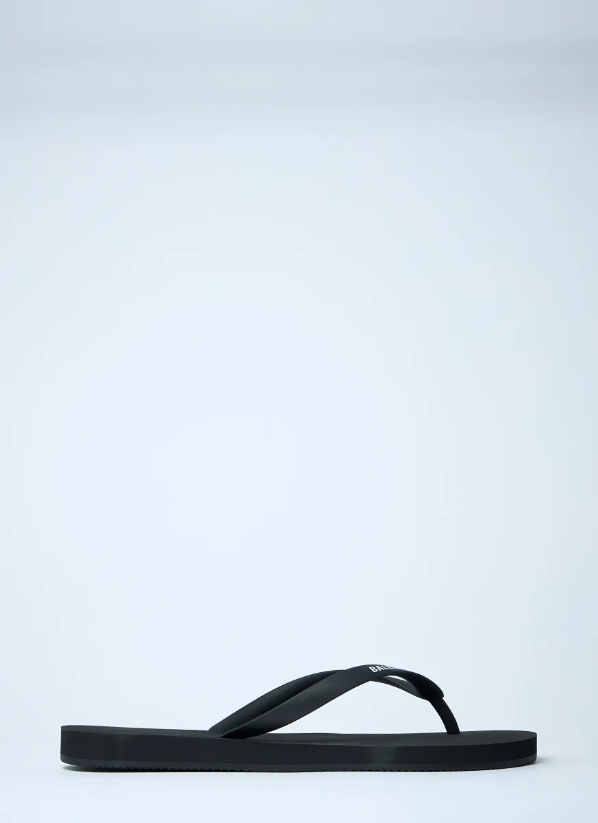 Logo Motif Flip Flops