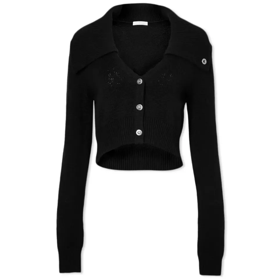 Cropped Knitted Cardigan