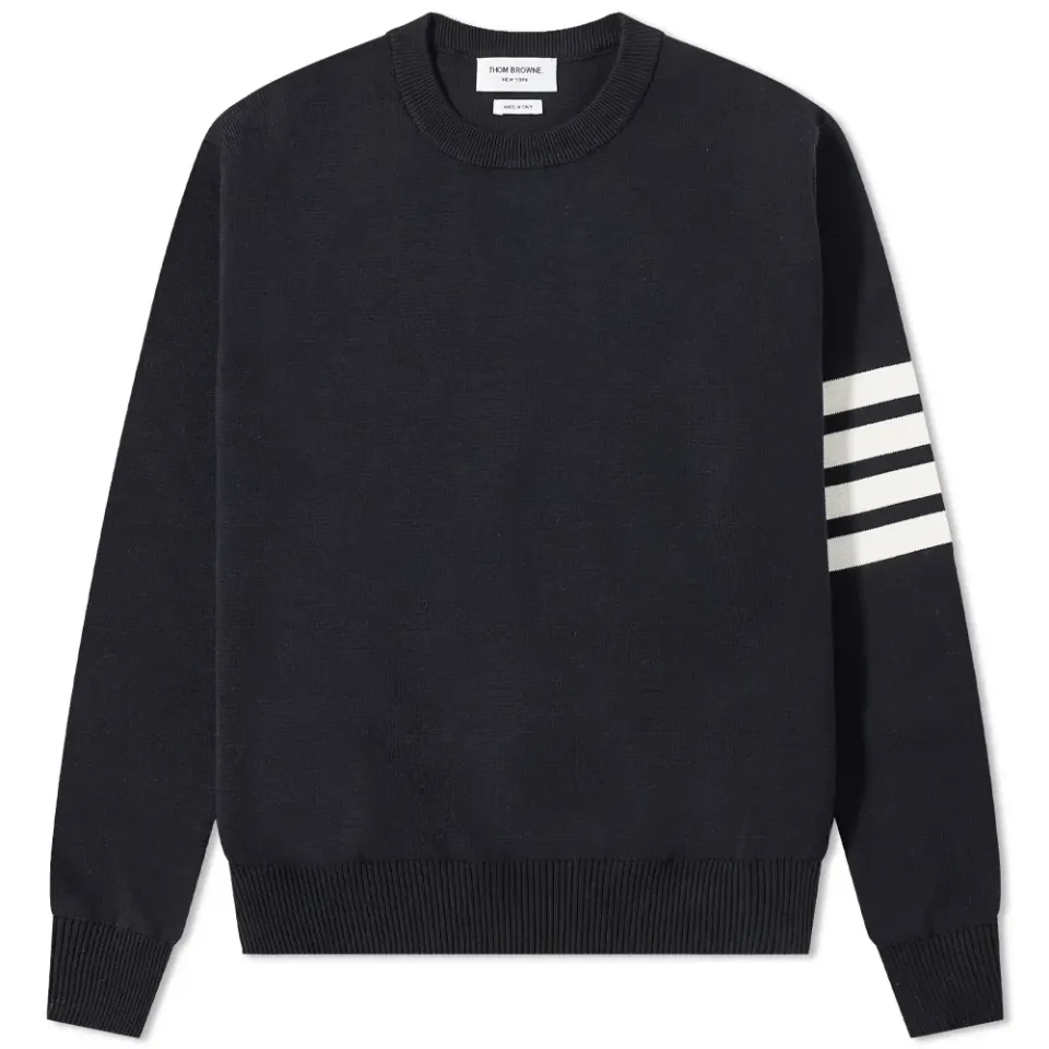 Milano Four Bar Stripe Crew Knit