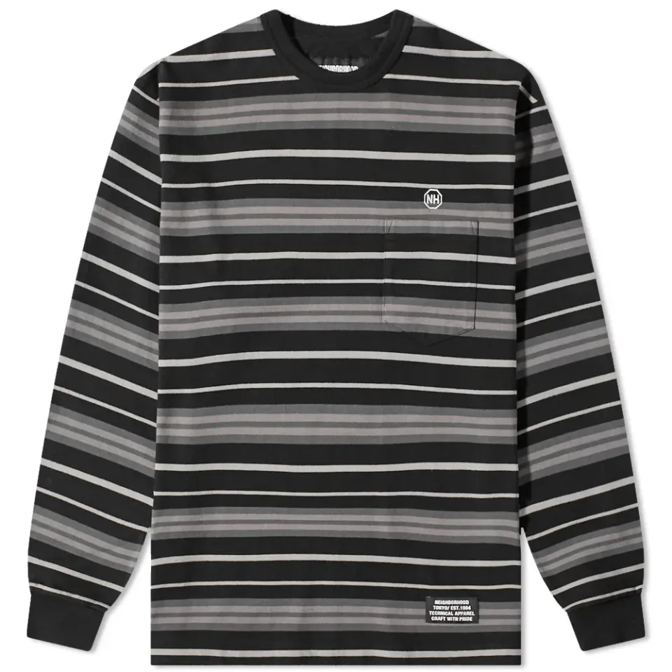 Long Sleeve Border T-Shirt