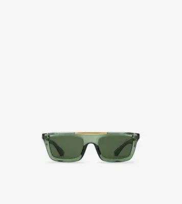 Classic Rectangular Sunglasses in Khaki