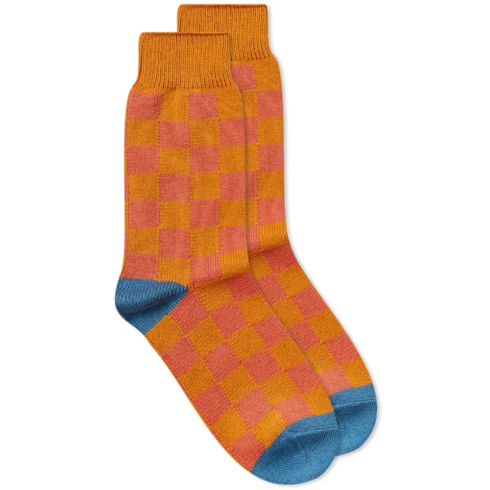 Checkerboard Crew Sock