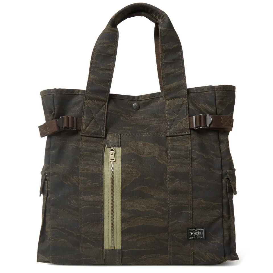 Porter-Yoshida & Co. Overdyed Tiger Camo Two Way Tote