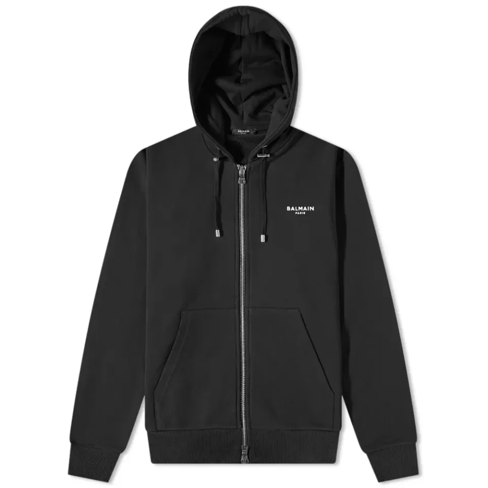 Eco Paris Small Logo Zip Hoodie