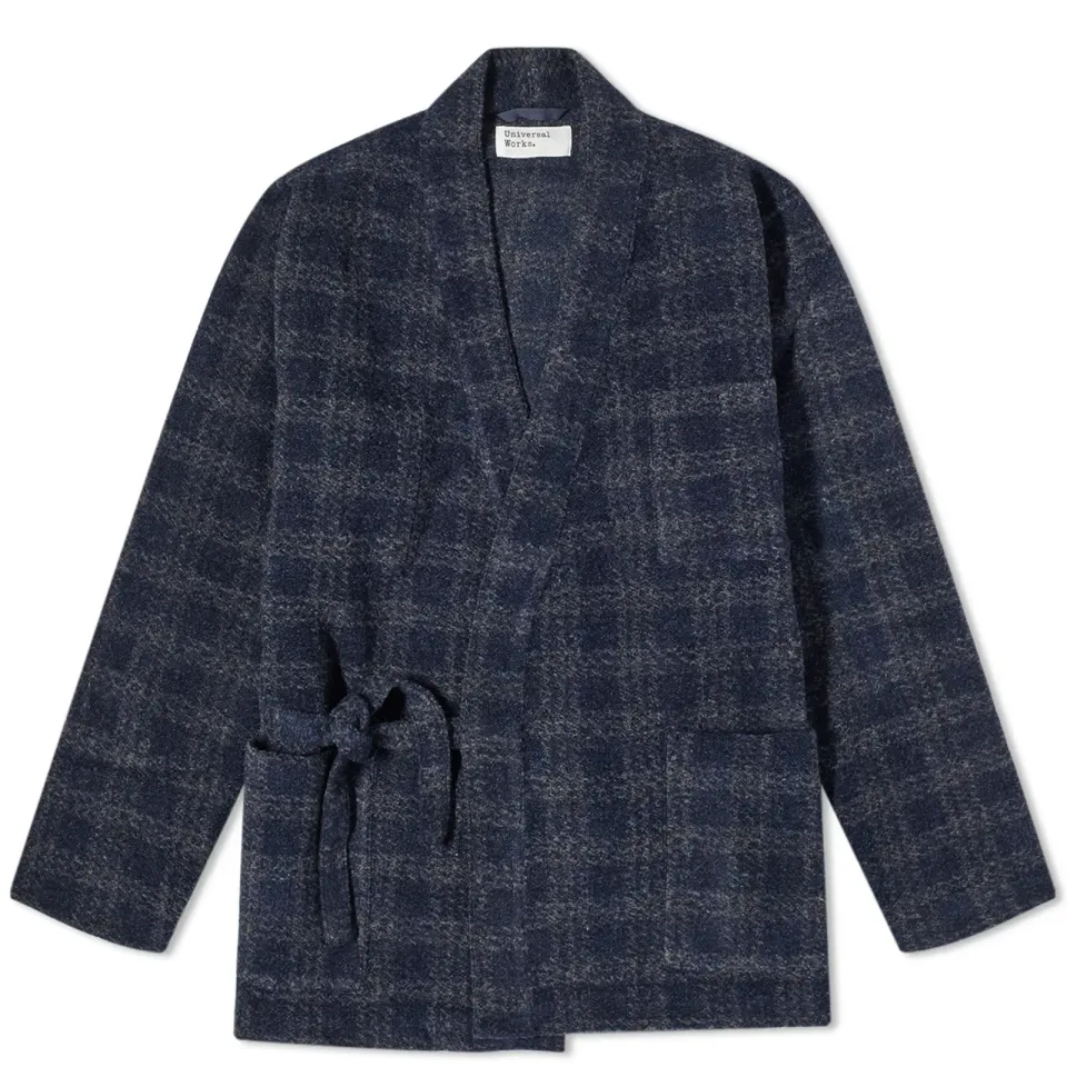 Check Wool Fleece Kyoto Work Jacket