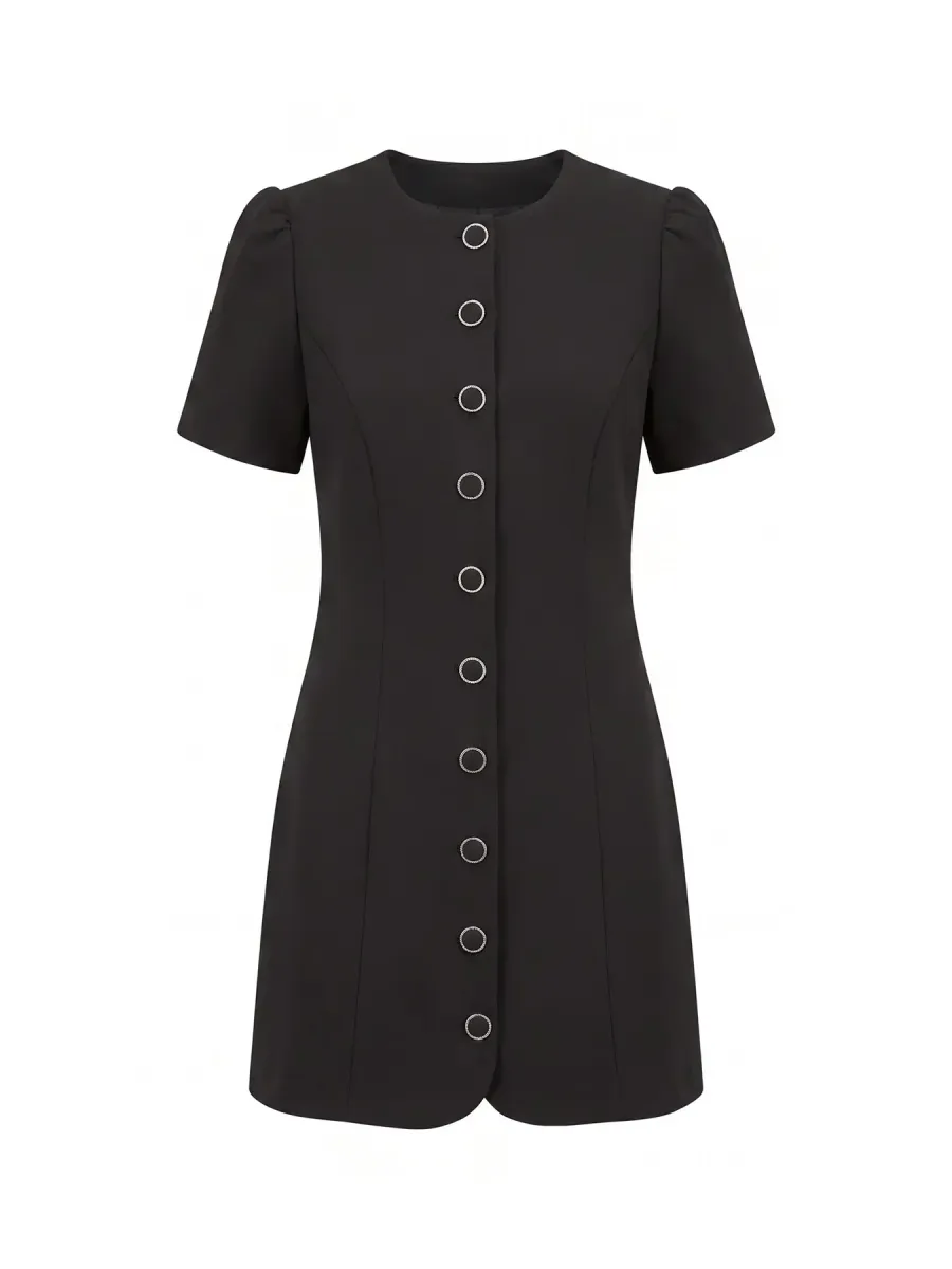 Elinda Button-Up Mini Dress