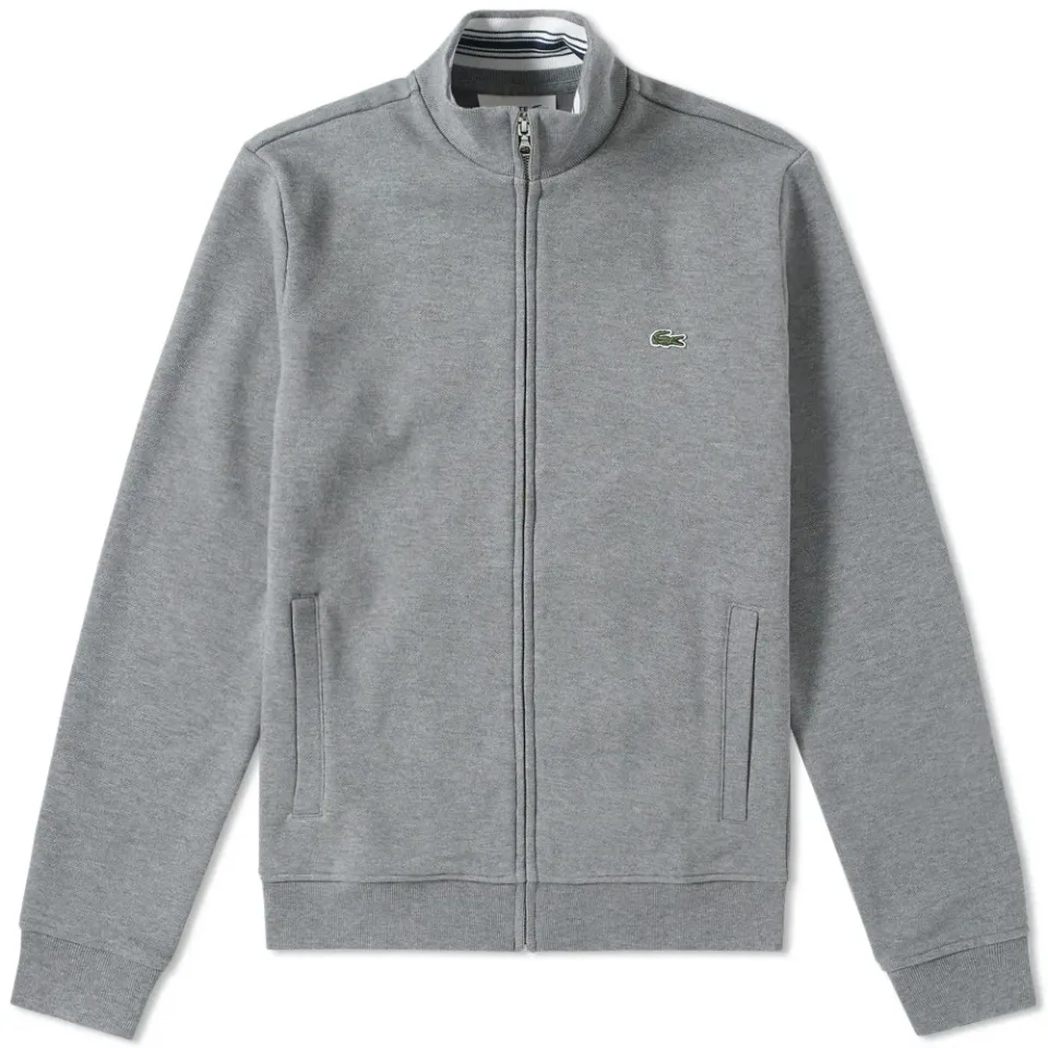 Pique Zip Track Top