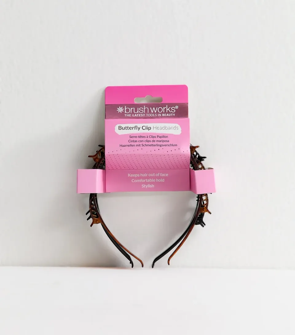 Pack of 3 Butterfly Clip Headbands