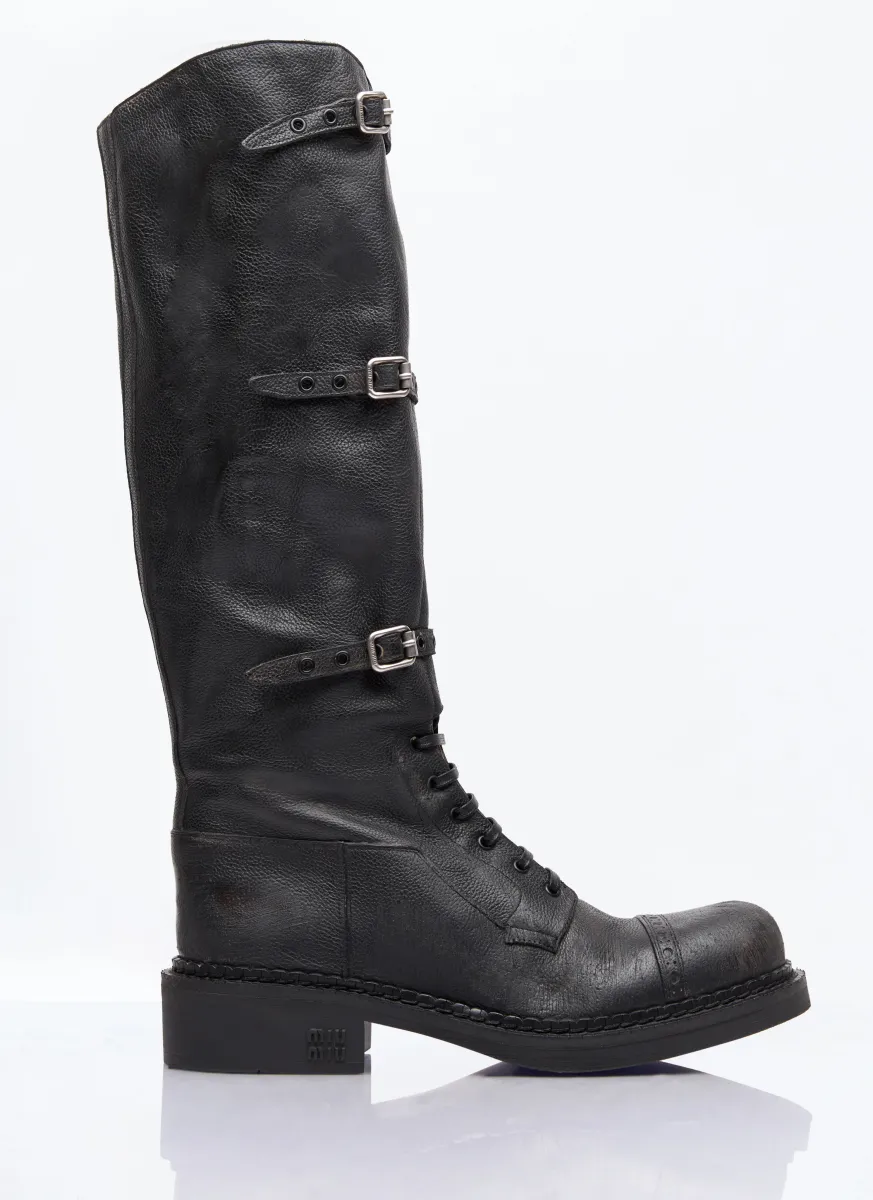 High Leather Boots