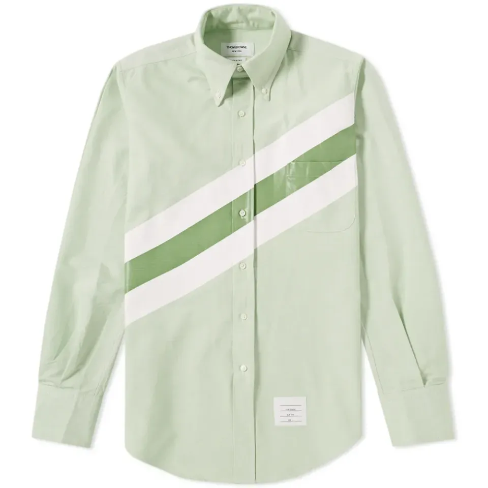 Diagonal Stripe Oxford Shirt