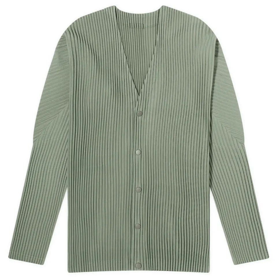 Pleated Cardigan