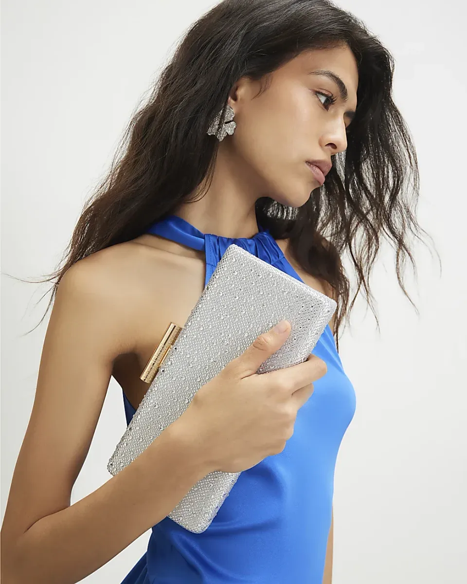 Embellished Frame Clutch Bag