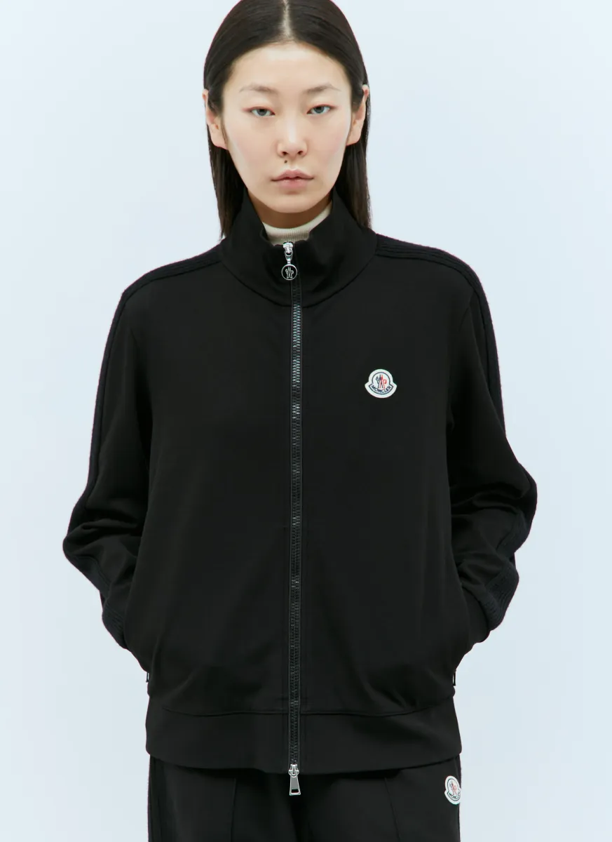 Logo Patch Zip-Up Sweatshirt