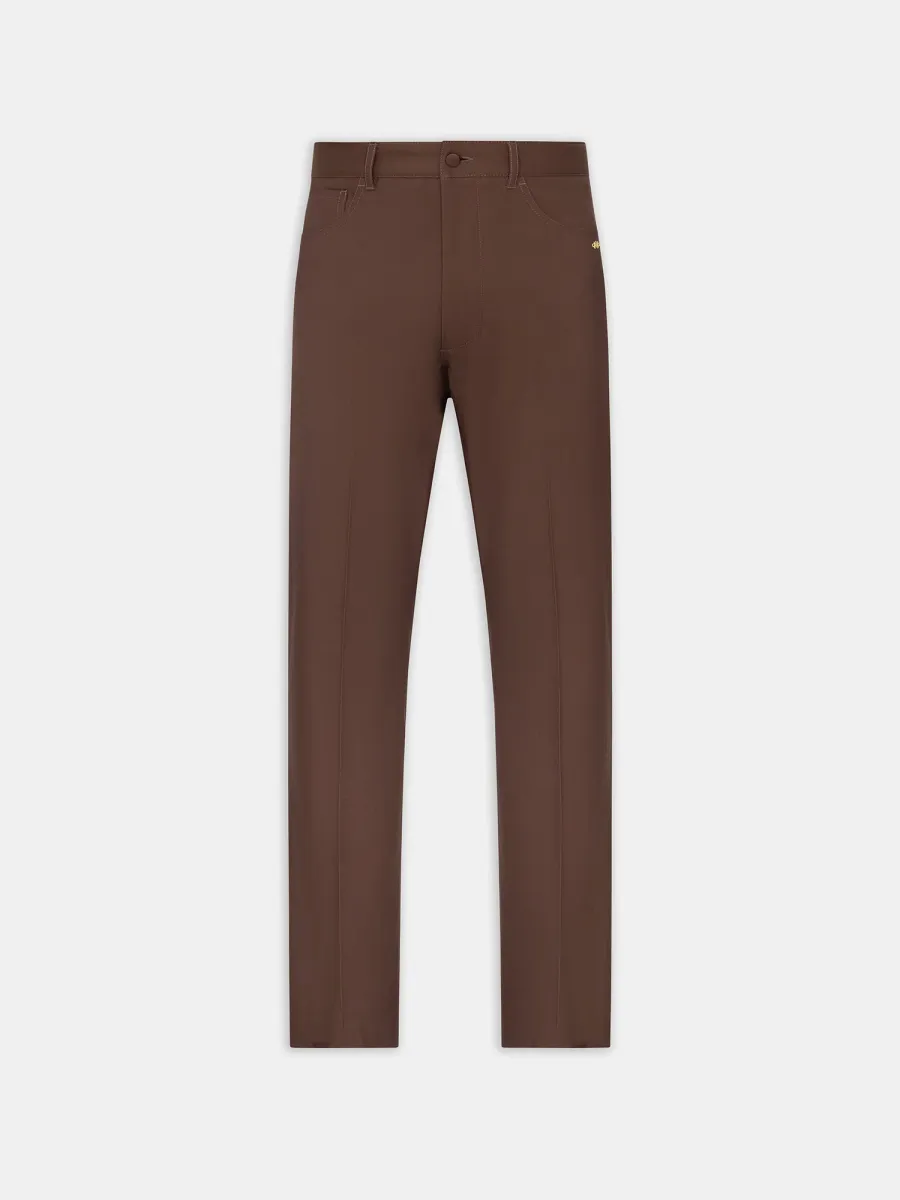 BOOT CUT PANT - DARK BROWN