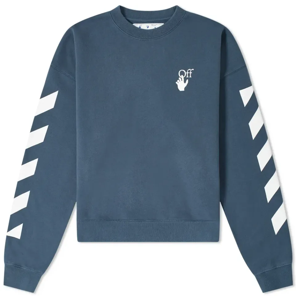 Diagonal Agreement Oversized Crew Sweat