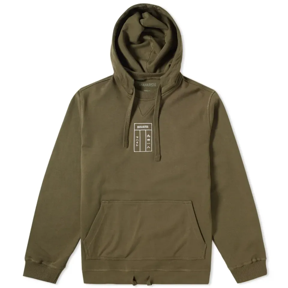 Japanese Embroidered Logo Popover Hoody