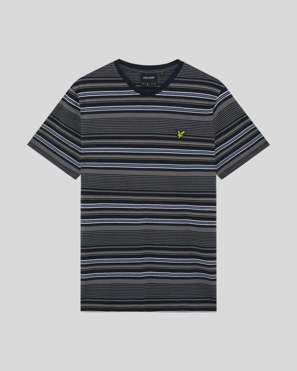 Multi Stripe Cotton T-Shirt