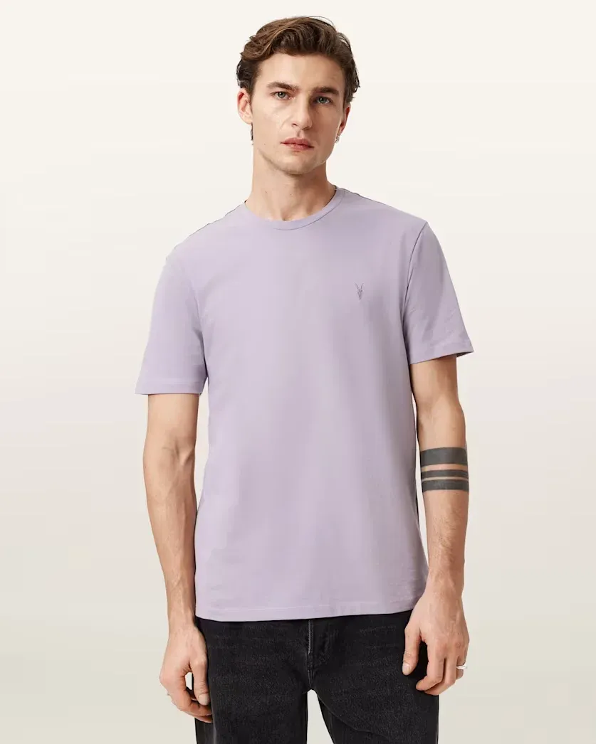 Brace Brushed Cotton Crew Neck T-Shirt