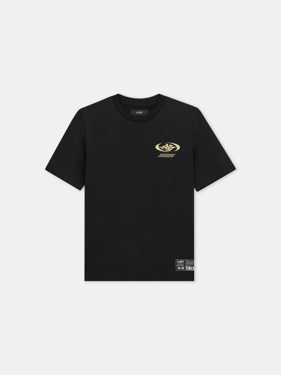 SPORTY LIGHTWEIGHT JERSEY TEE - Black