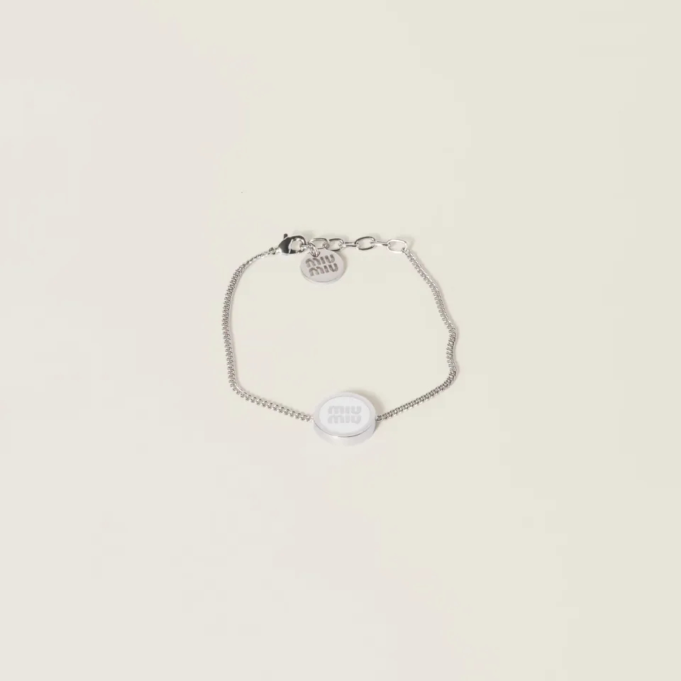 Enameled metal bracelet