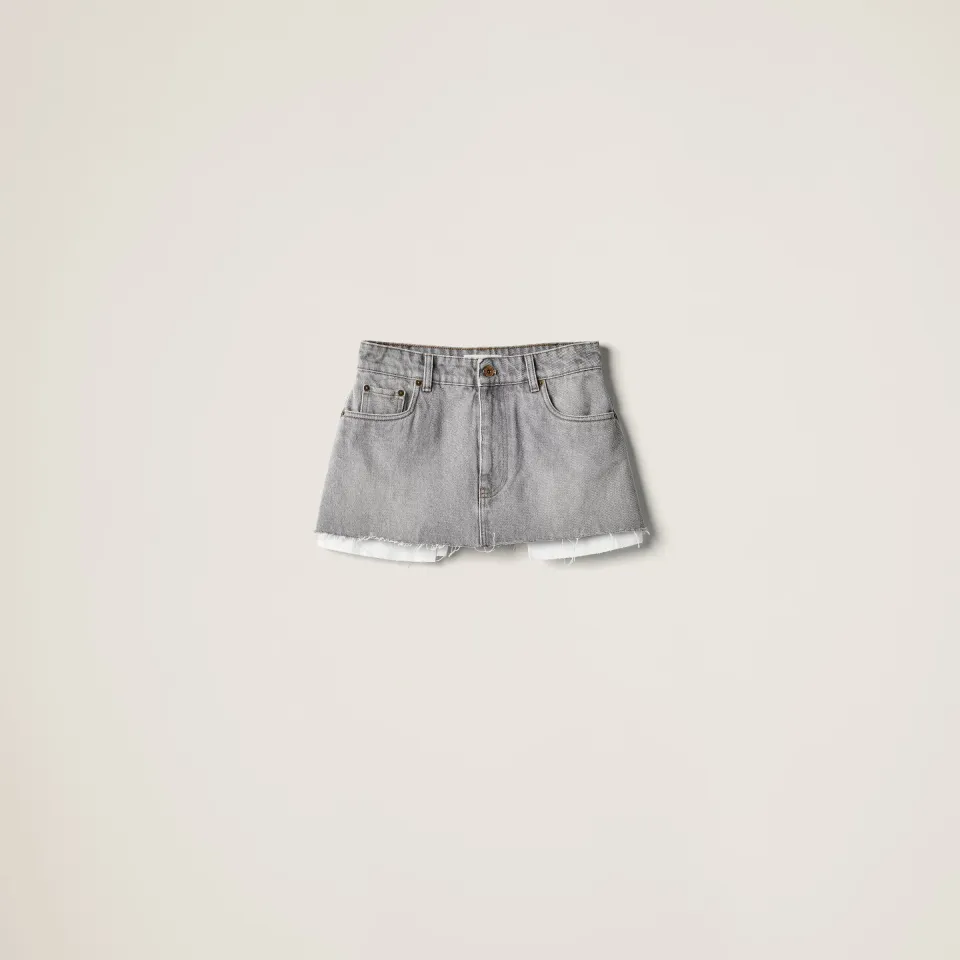 Denim miniskirt