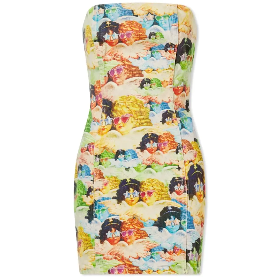 Angel Print Mini Dress