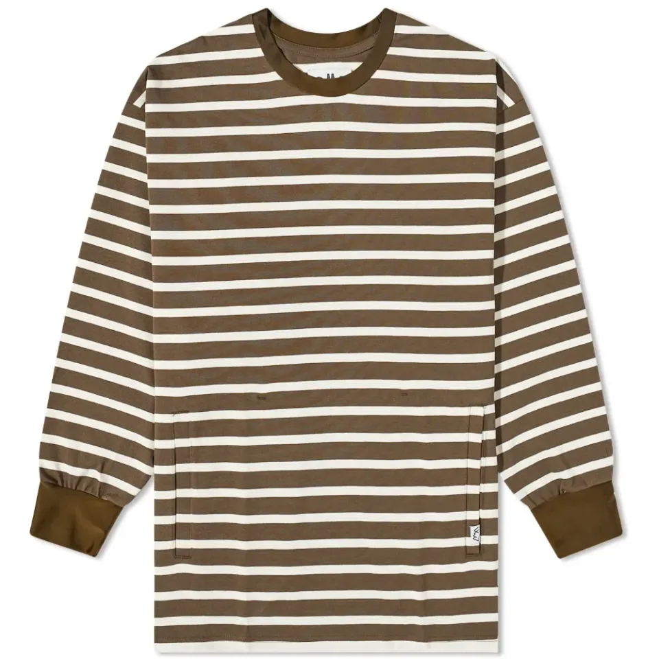 Slow Dry Stripe Border T-Shirt