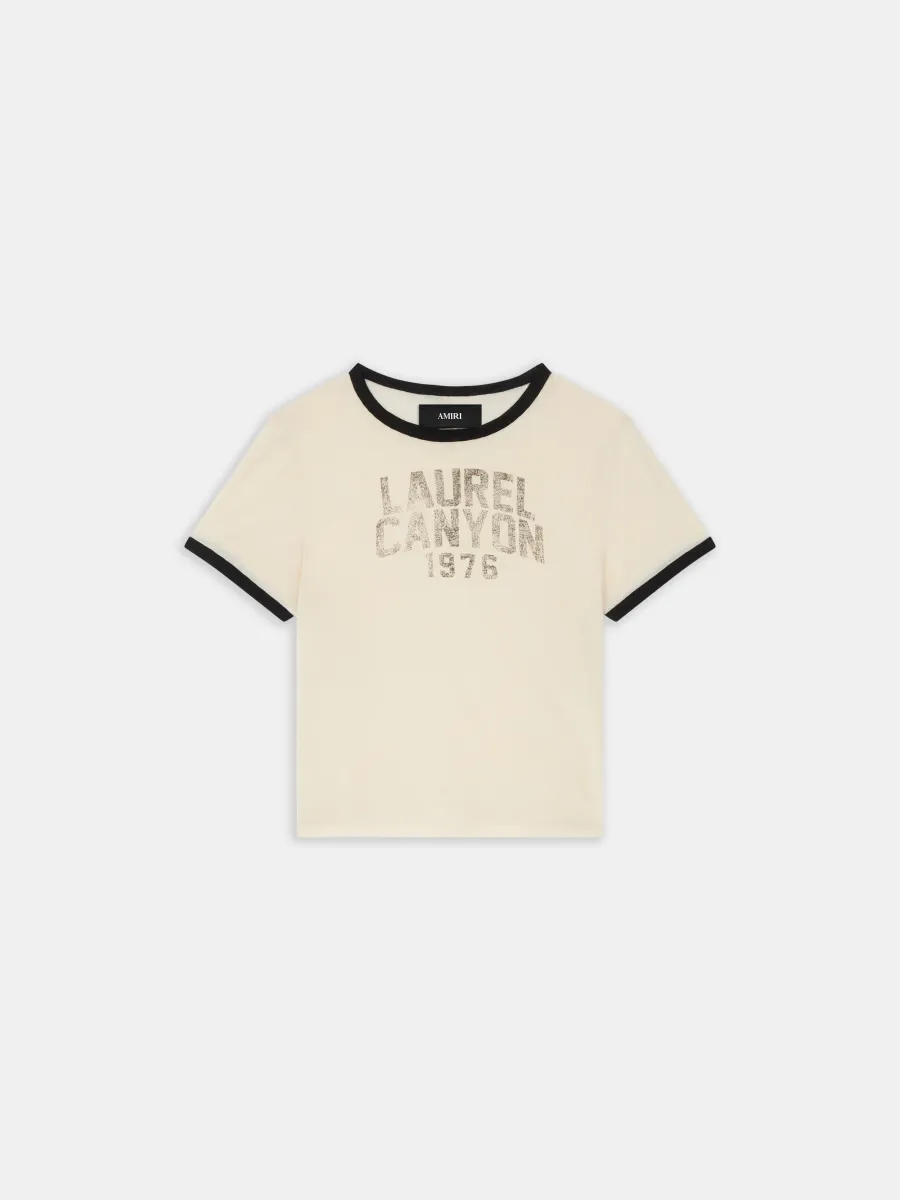 WOMEN - WOMEN'S LAUREL CANYON RINGER TEE - Alabaster
