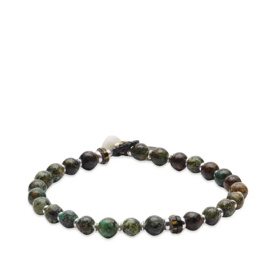 6mm Beaded Stone Bracelet