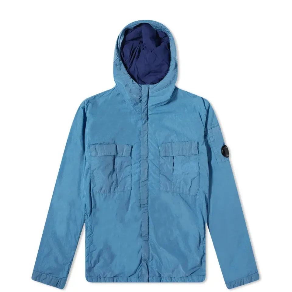Chrome-R Arm Lens Zip Overshirt