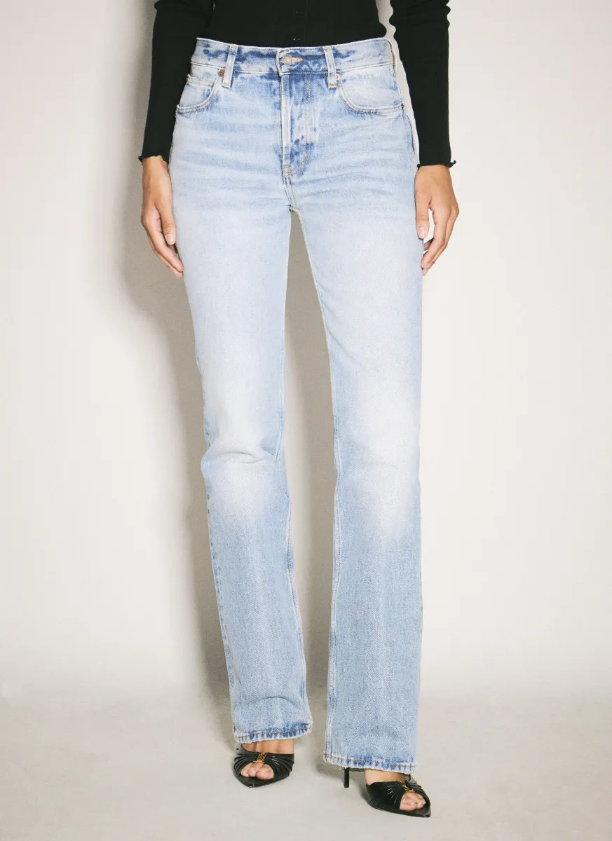 Low-Rise Straight Jeans