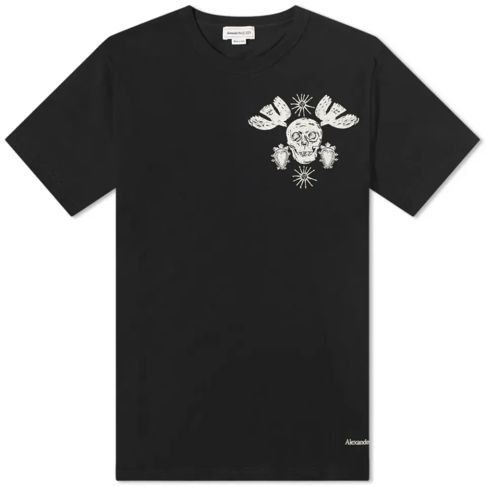 Skull Embroidered T-Shirt