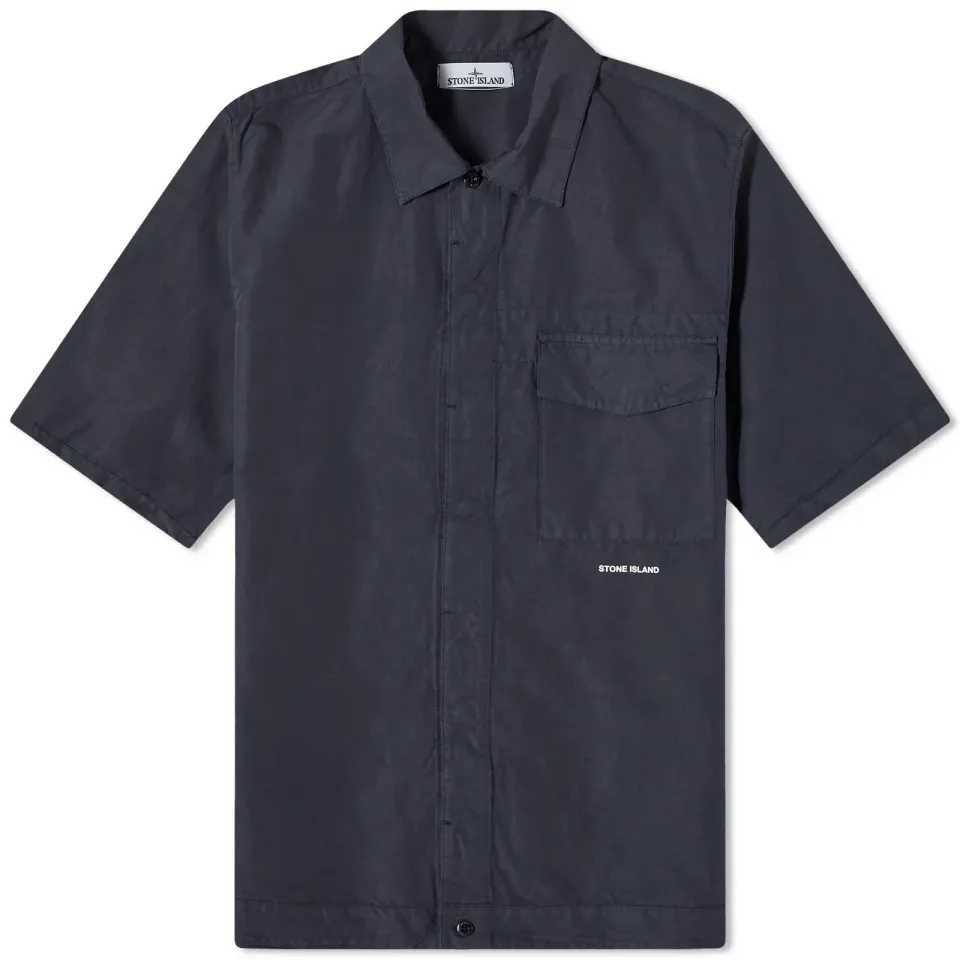 Cotton Canvas Short Sleeve Shirt