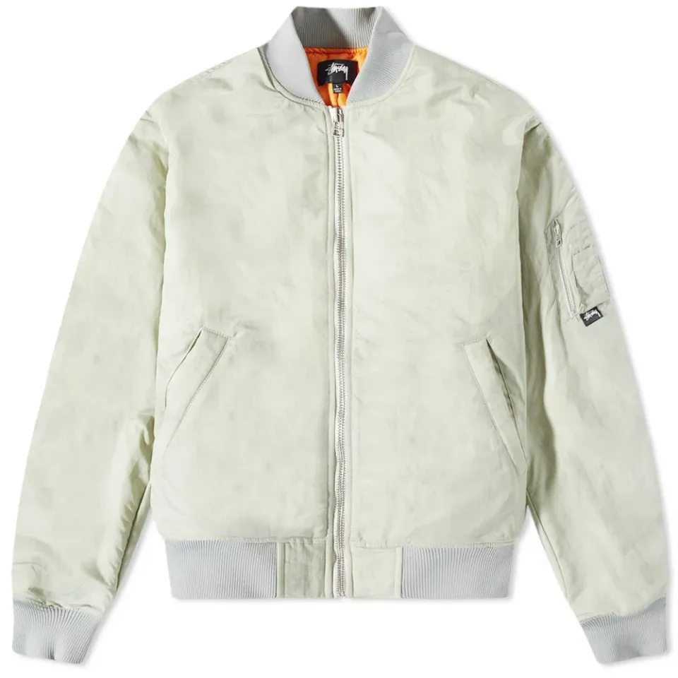 Dyed Nylon Bomber Jacket