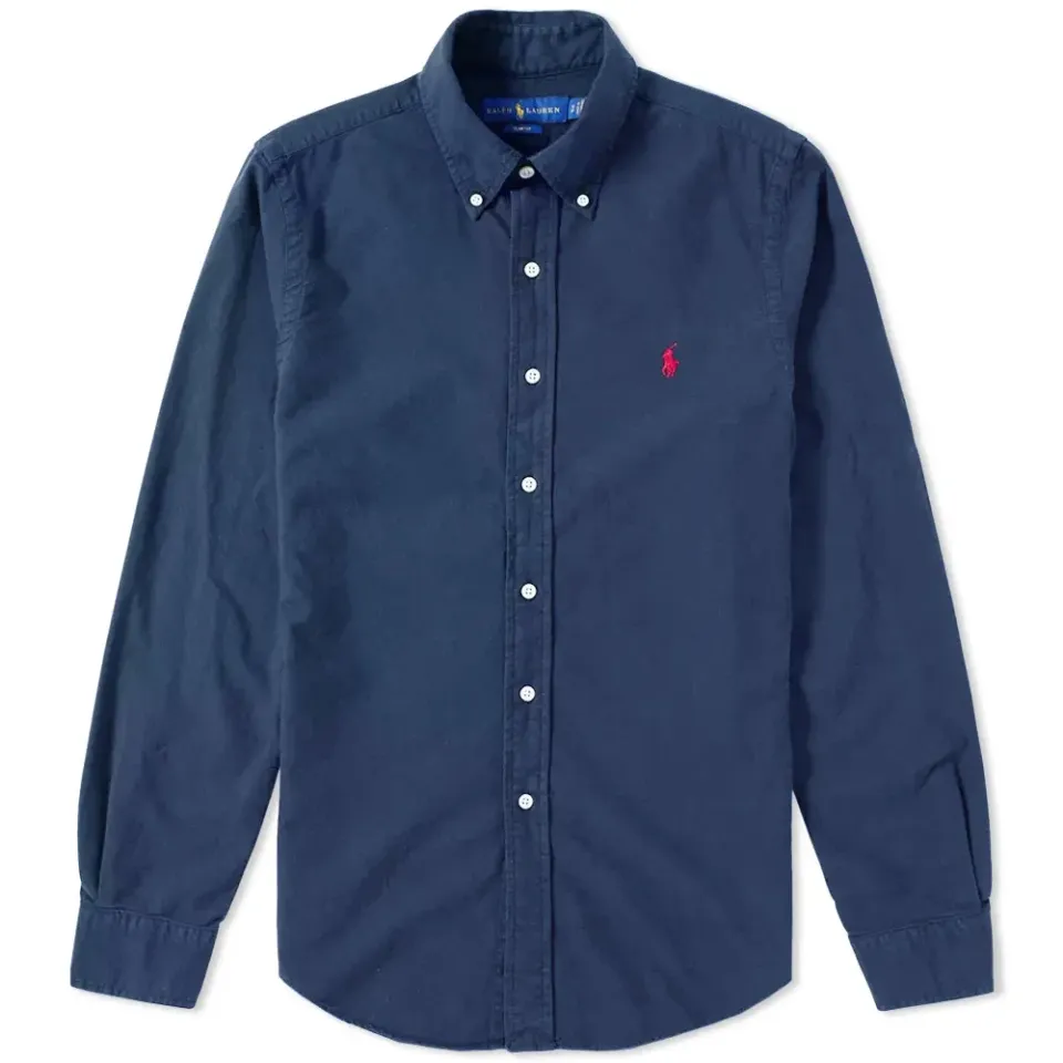 Slim Fit Garment Dyed Oxford Shirt