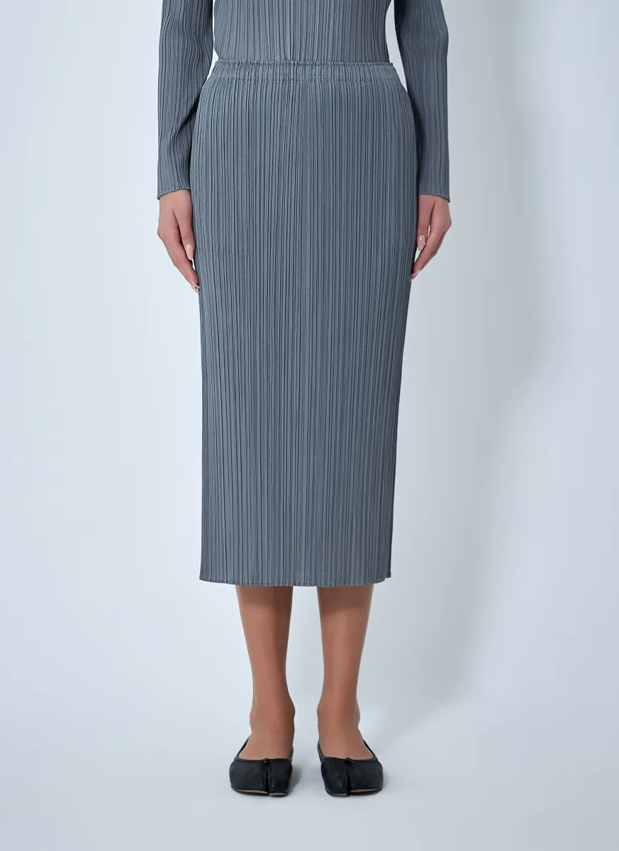 Pleated Midi Skirt