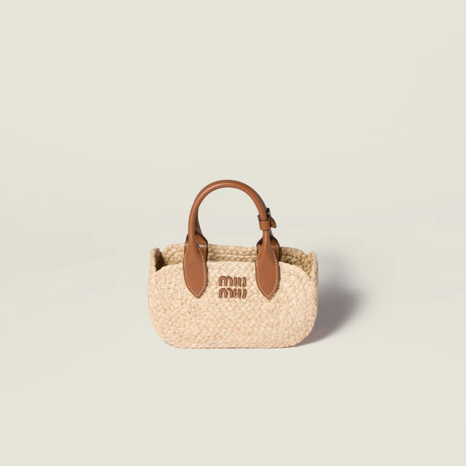 Raffia handbag