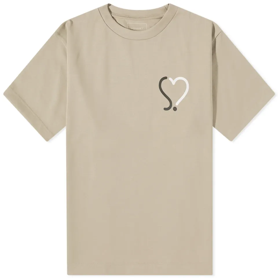 SOPHNET. Heart T-Shirt