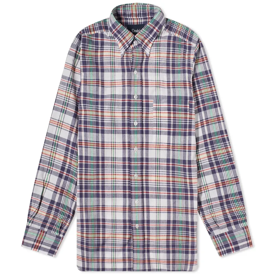 Madras Button Down Shirt