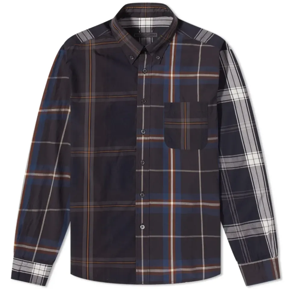 SOPHNET. Paneled Mix Shirt
