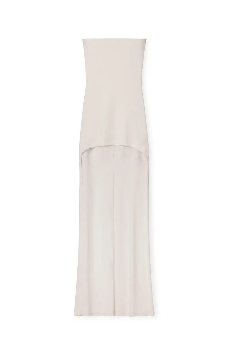 Strapless High-Low Bodycon Dress