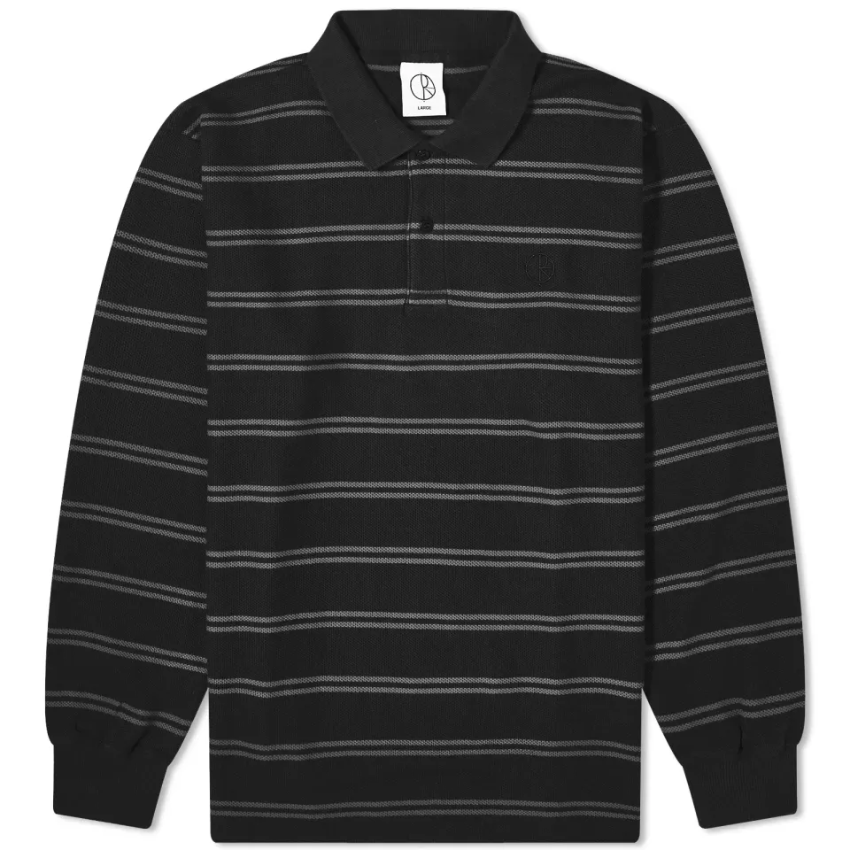 Polar Skate Co. Long Sleeve Stripe Polo