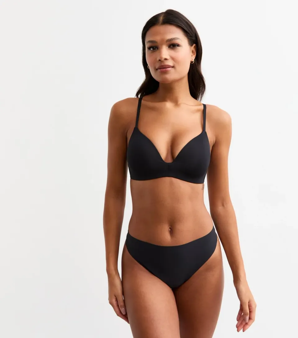 Women's Black Smooth Multiway Bralette
