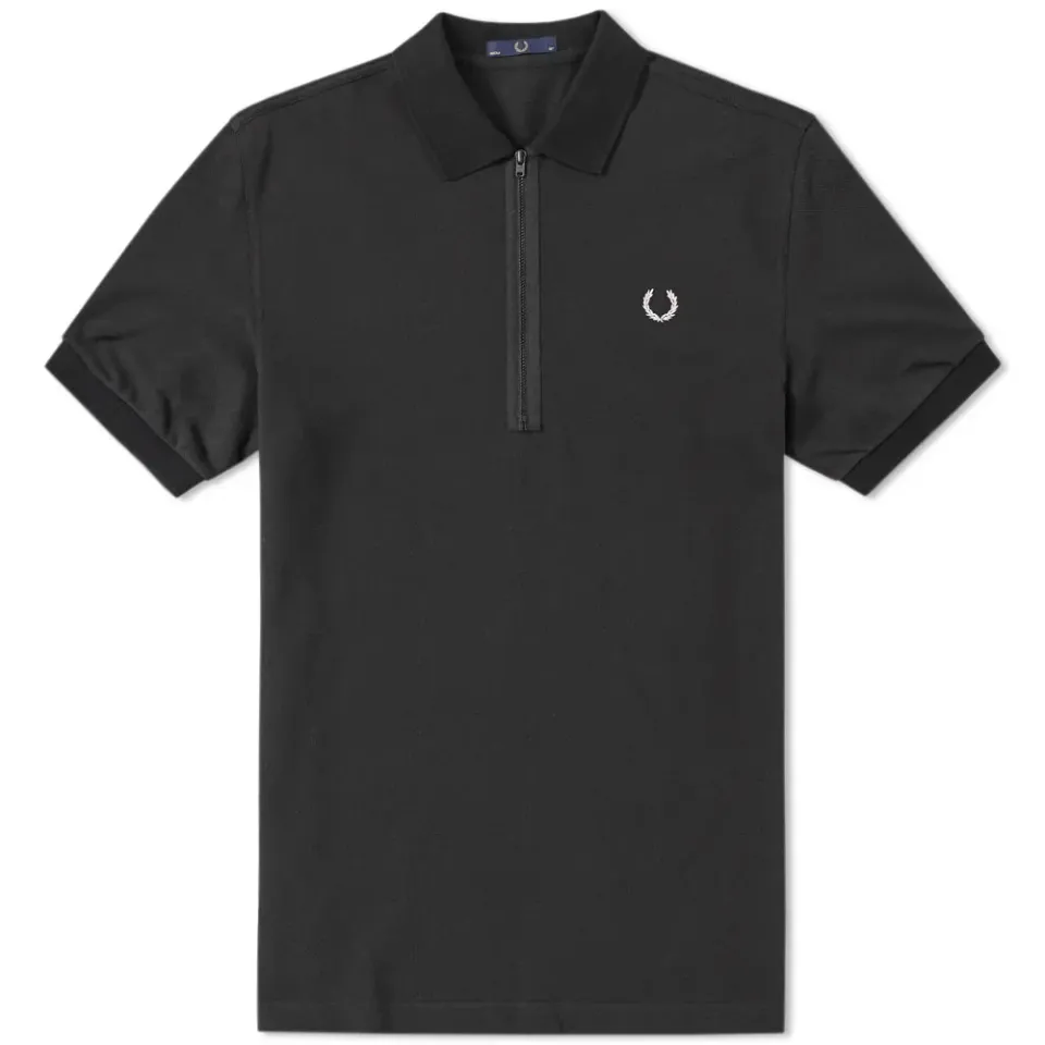 Fred Perry Laurel Half Zip Pique Polo