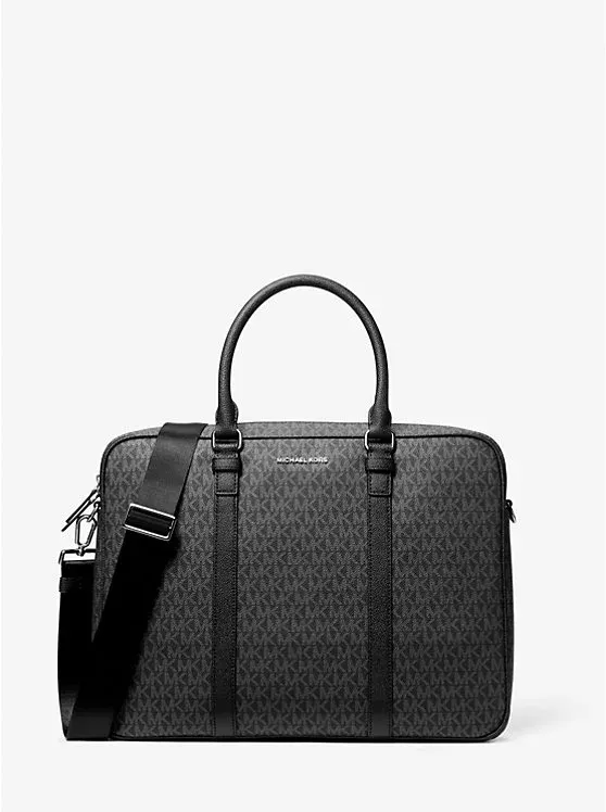 Hudson Medium Signature Logo Briefcase