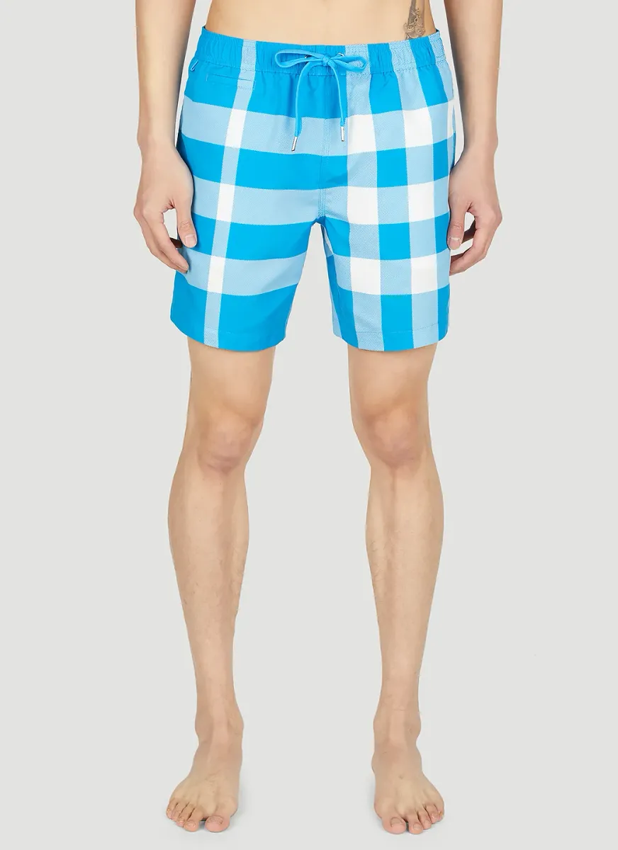 Check Swim Shorts