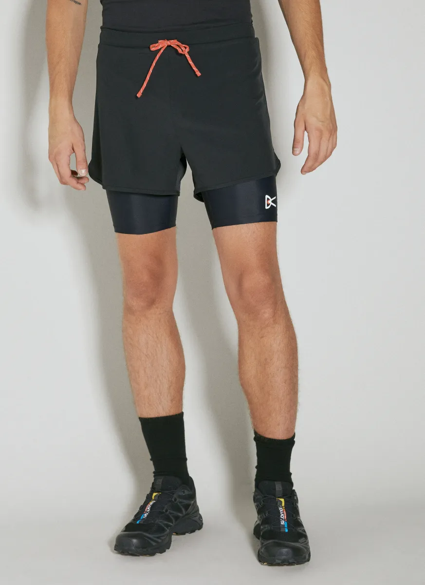 Layered Pocketed Trail Shorts