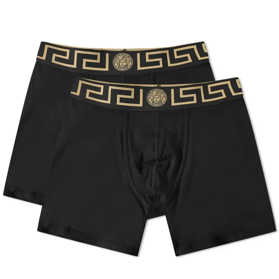 Greek Logo Waistband Boxer - 2 Pack
