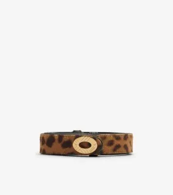 Leopard Print Cotswolds Belt in Leopard/black